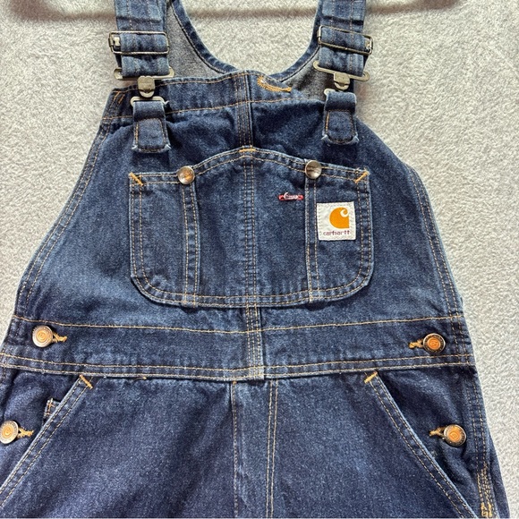 CARHARTT ICONIC 2007 OVERALLS BLUE DENIM 100% COTTON WR007 HDK WOMENS SZ 2X28 - Picture 2 of 10